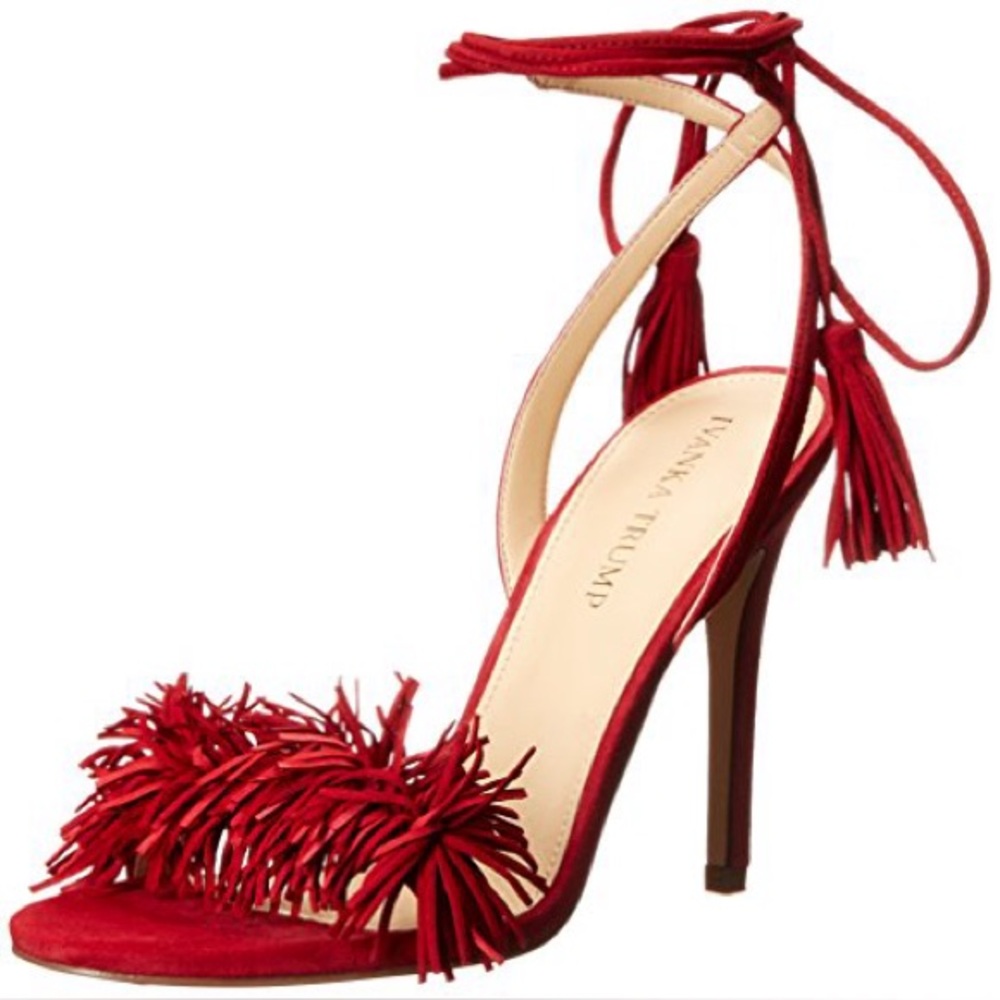 IVANKA TRUMP | Hettie Red Tassel Heels